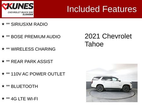 Used 2021 Chevrolet Tahoe RST w/ Luxury Package AWD/4WD image 3
