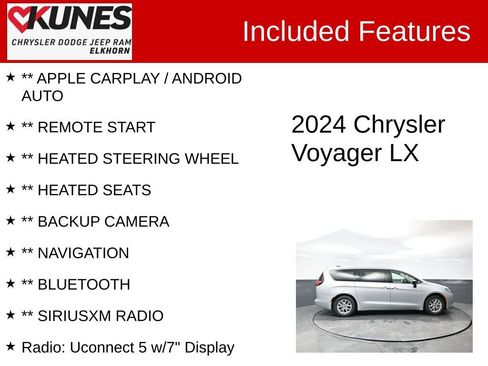 Used 2024 Chrysler Voyager LX image 2