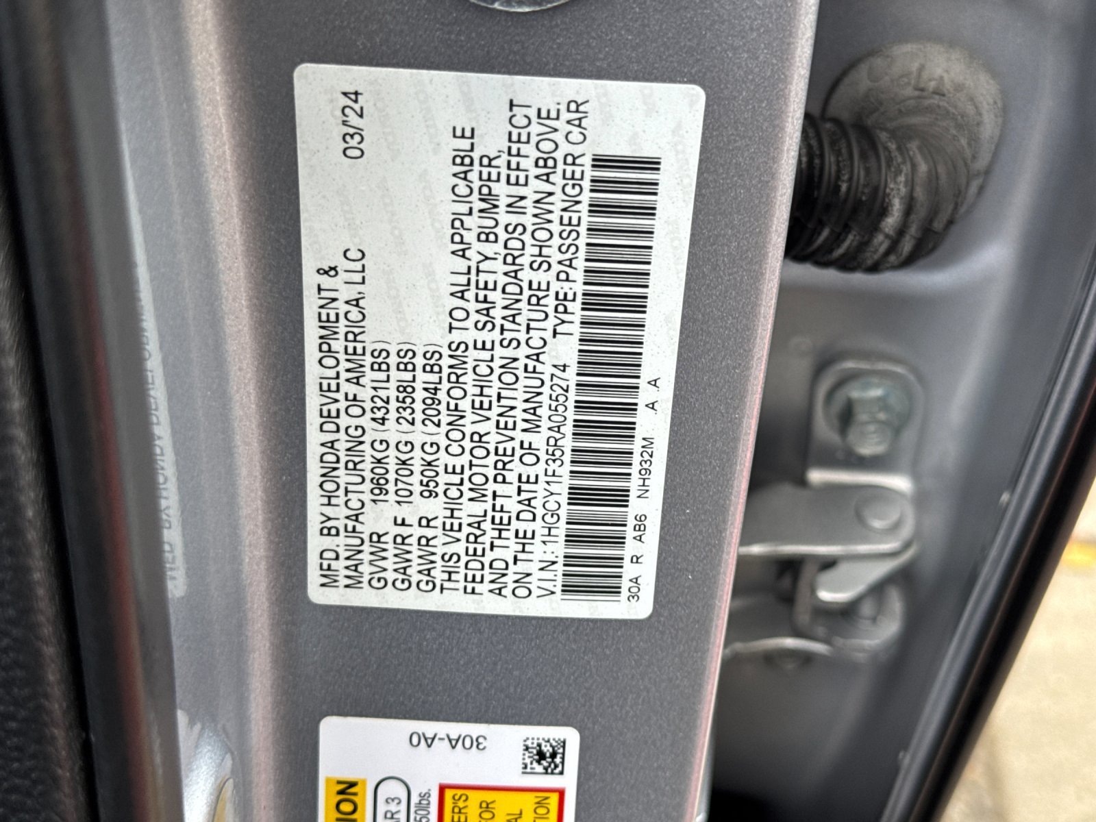 Used 2024 Honda Accord EX image 27