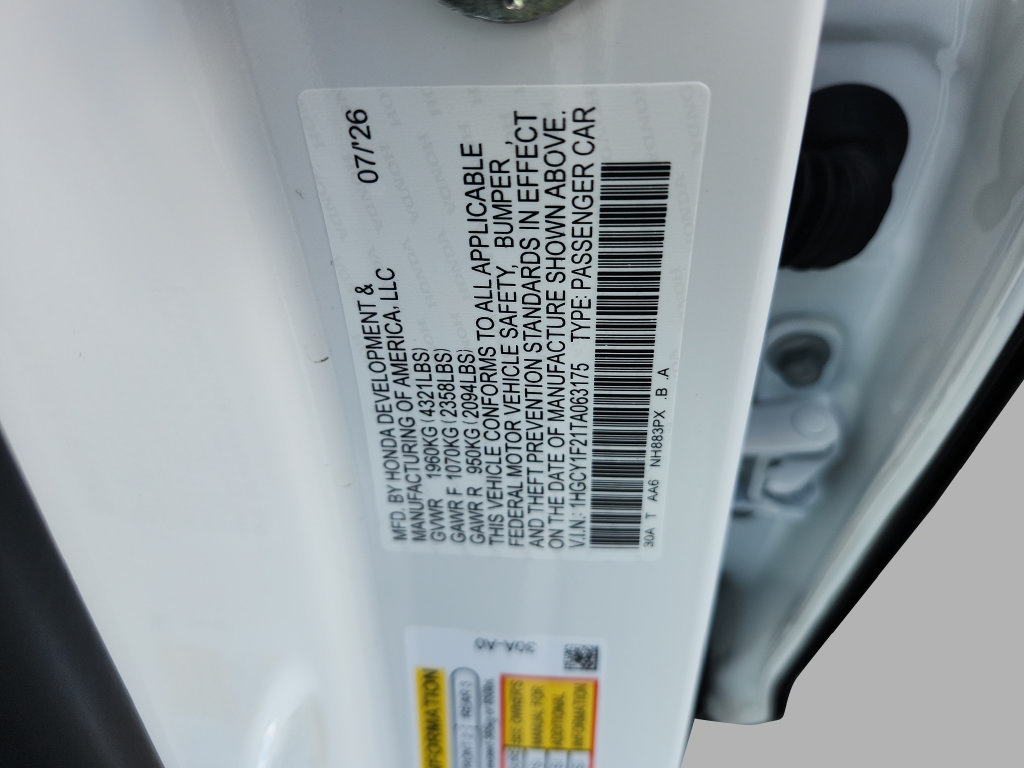 New 2026 Honda Accord LX image 36