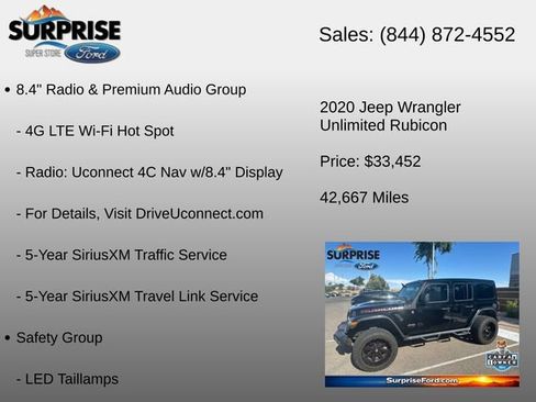 Used 2020 Jeep Wrangler Unlimited Rubicon AWD/4WD image 24