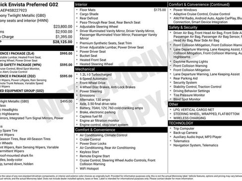 New 2025 Buick Envista Preferred w/ Convenience I Package image 4