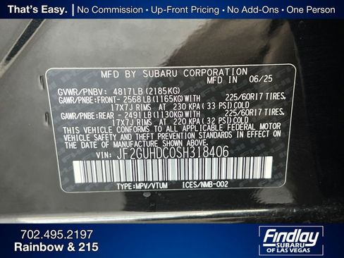 New 2025 Subaru Crosstrek 2.0i Premium image 35