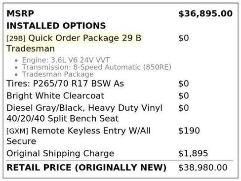 Used 2022 RAM 1500 Tradesman RWD image 4