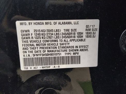 Used 2017 Honda Pilot EX-L image 33