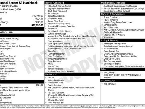 Used 2016 Hyundai Accent SE FWD image 29