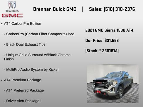 Certified 2021 GMC Sierra 1500 AT4 w/ AT4 Premium Package AWD/4WD image 12