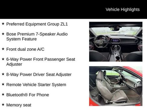 Used 2023 Chevrolet Camaro ZL1 RWD image 12
