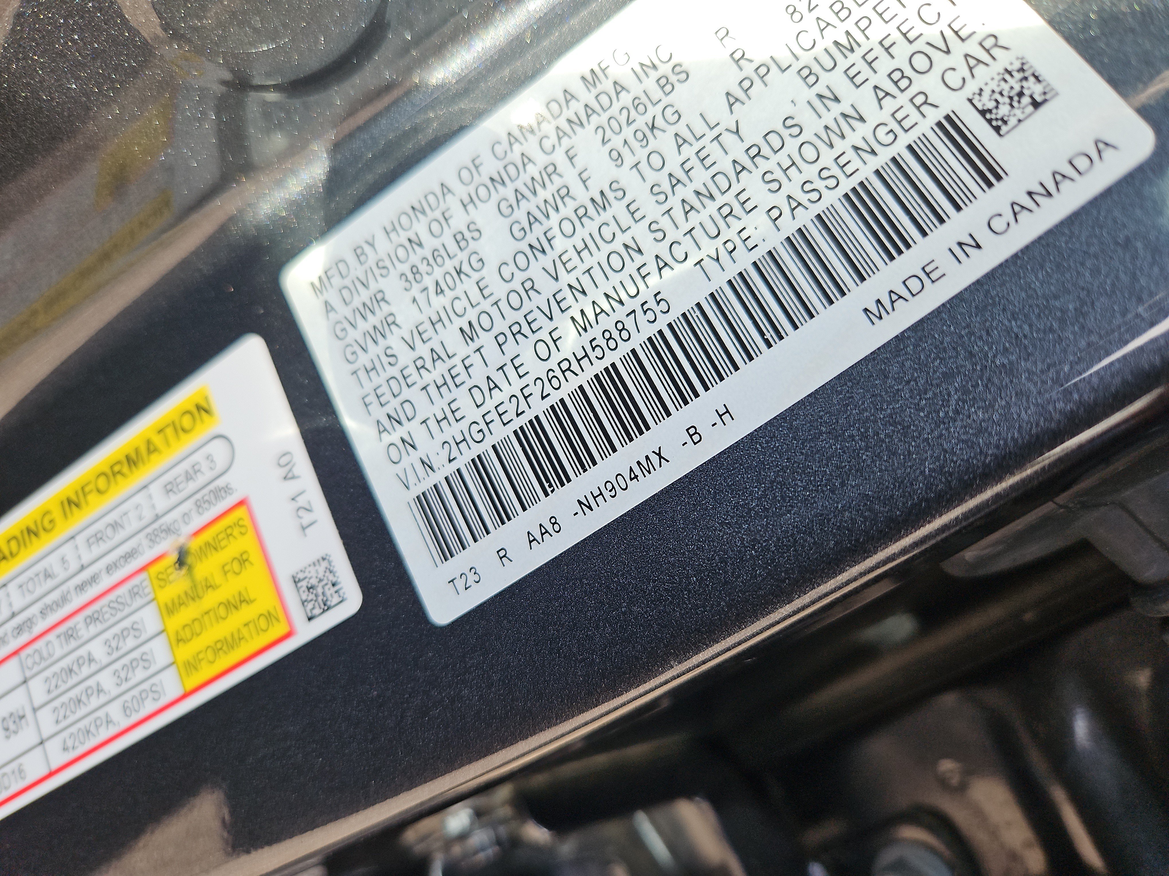 Certified 2024 Honda Civic LX image 7