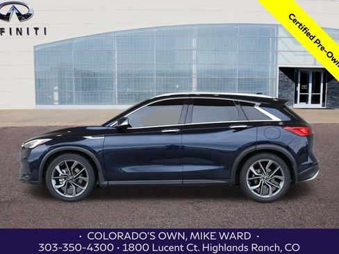 Certified 2021 INFINITI QX50 Autograph w/ Premium White Leather Package image 2