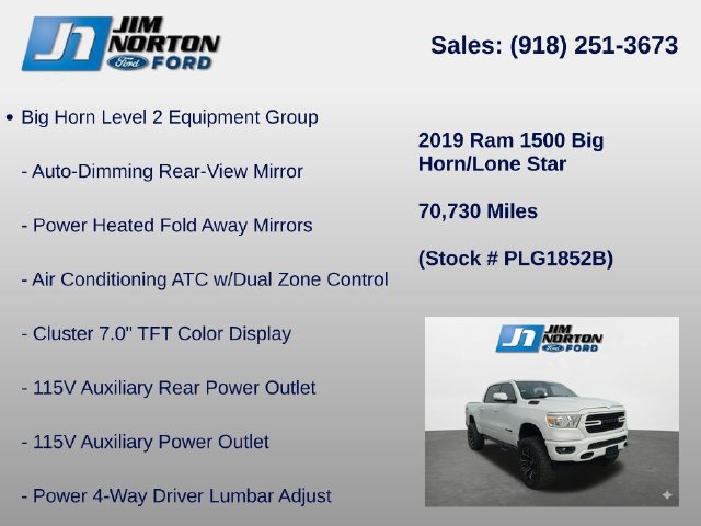 Used 2019 RAM 1500 Big Horn AWD/4WD image 14