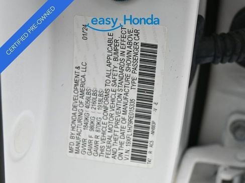 Certified 2024 Honda Civic EX-L image 18