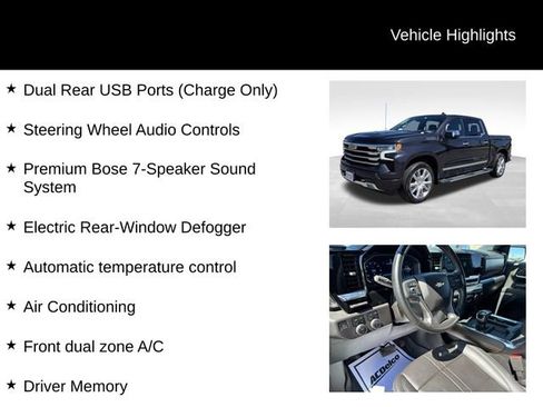 Used 2024 Chevrolet Silverado 1500 High Country w/ Technology Package AWD/4WD image 15