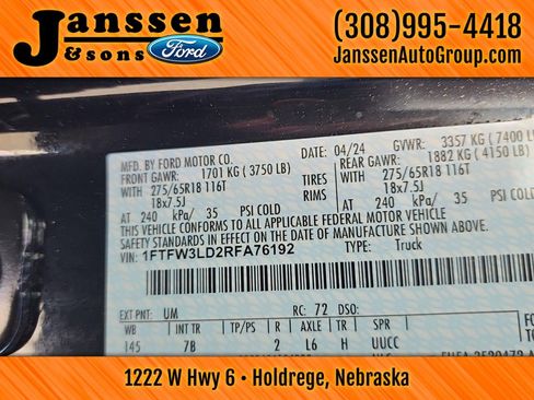 Used 2024 Ford F150 XLT w/ Mobile Office Package image 34