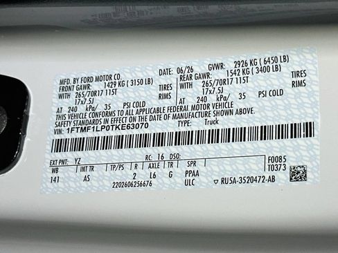 New 2026 Ford F150 XL w/ Equipment Group 103A High AWD/4WD image 18