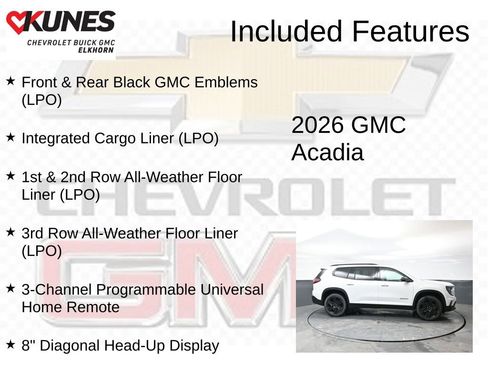 New 2026 GMC Acadia Elevation w/ Black Edition AWD/4WD image 3