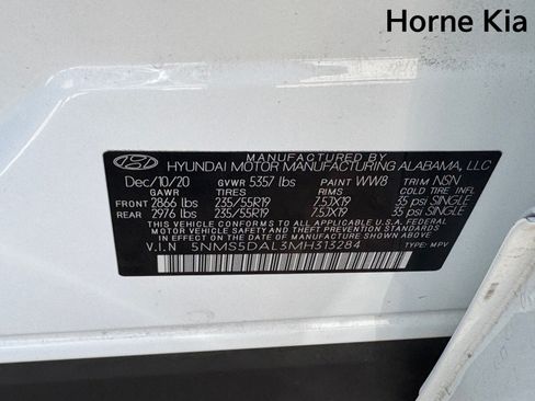 Used 2021 Hyundai Santa Fe Calligraphy AWD/4WD image 9