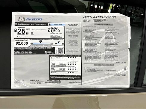 New 2026 MAZDA CX-50 AWD 2.5 S w/ Weather Package image 34