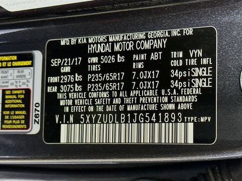 Used 2018 Hyundai Santa Fe Sport w/ 2.4L Tech Package 04 AWD/4WD image 36