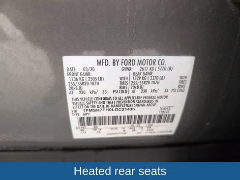 Used 2020 Ford Explorer Limited RWD image 34