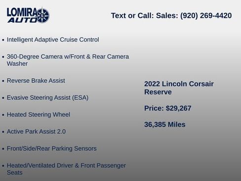 Used 2022 Lincoln Corsair Reserve AWD/4WD image 10