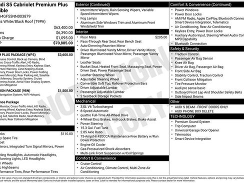 Used 2022 Audi S5 Premium Plus w/ Premium Plus Package image 39