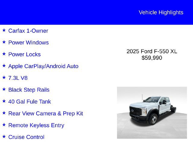 Used 2025 Ford F550 4x4 Crew Cab Super Duty image 2