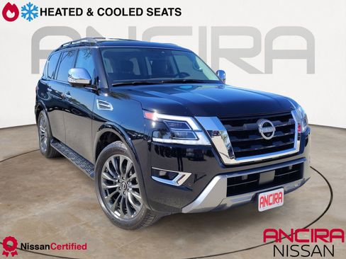 Certified 2024 Nissan Armada Platinum w/ Captain's Chairs Package image 1