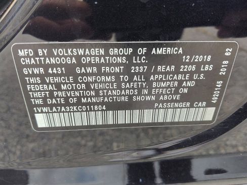 Used 2019 Volkswagen Passat 2.0T Wolfsburg image 33