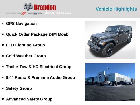 Used 2019 Jeep Wrangler Unlimited Sahara w/ Quick Order Package 24M Moab image 5