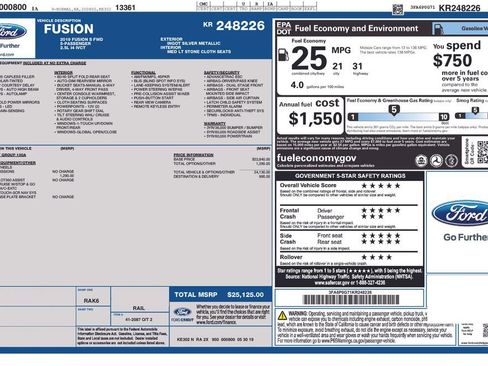 Used 2019 Ford Fusion S image 34