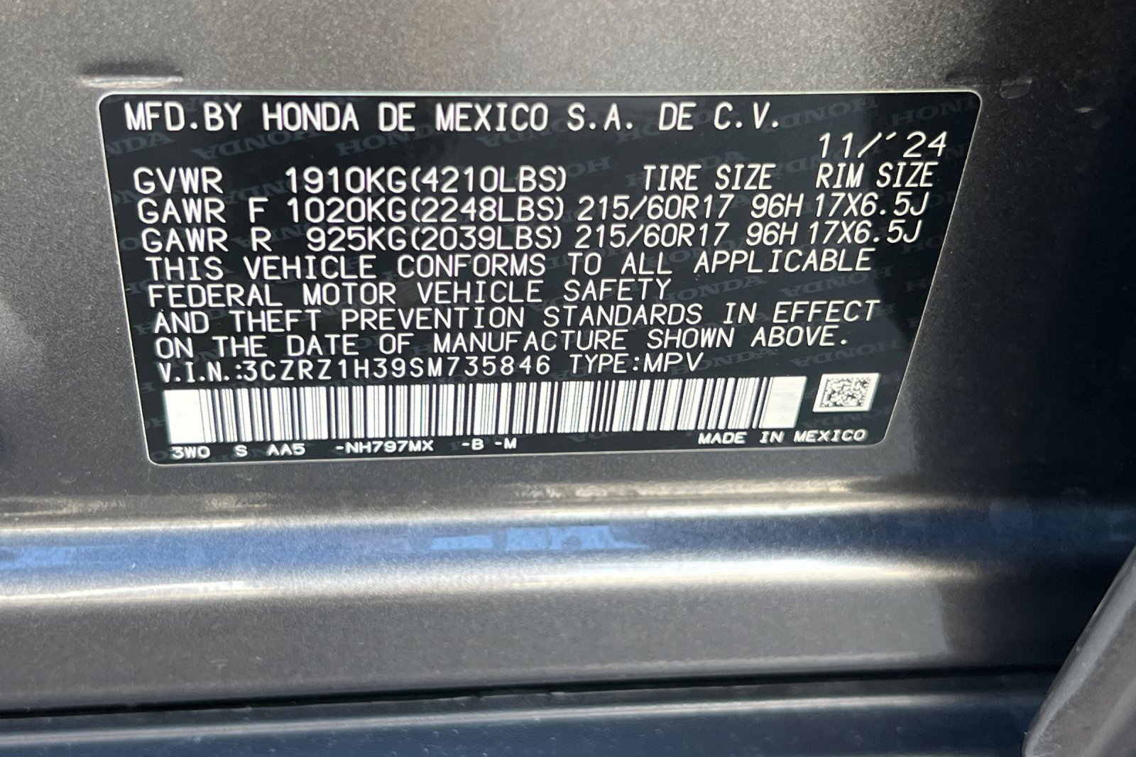 Used 2025 Honda HR-V LX image 28