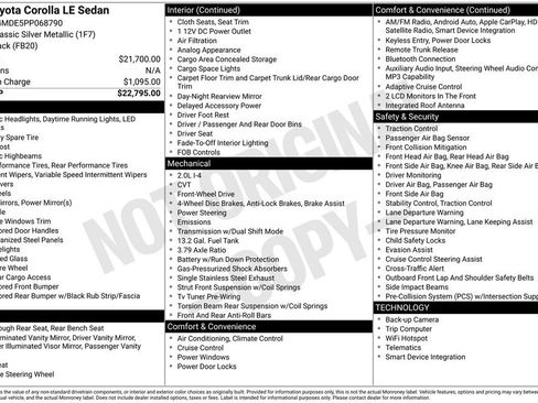Used 2023 Toyota Corolla LE FWD image 6