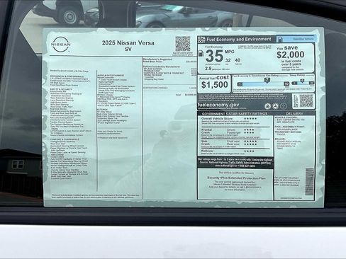New 2025 Nissan Versa SV w/ Trunk Package FWD image 19