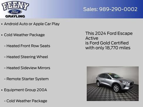 Certified 2024 Ford Escape Active AWD/4WD image 9