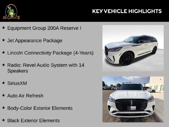 Used 2026 Lincoln Aviator Reserve w/ Jet Appearance Package RWD image 9