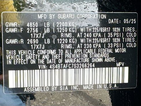 Used 2025 Subaru Outback Premium AWD/4WD image 44