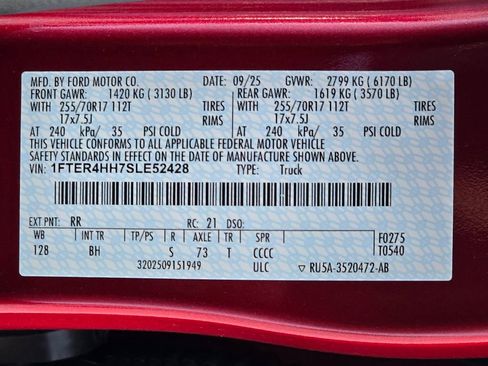 Used 2025 Ford Ranger XLT w/ Equipment Group 301A High image 28