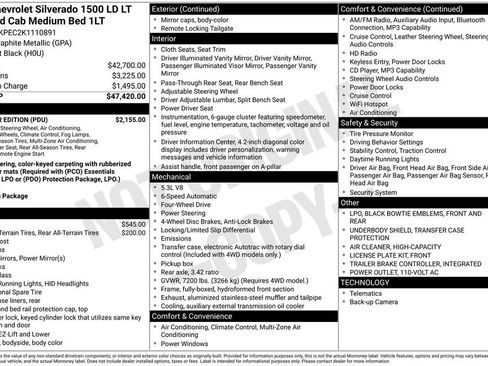 Used 2019 Chevrolet Silverado 1500 LT w/ All Star Edition image 3