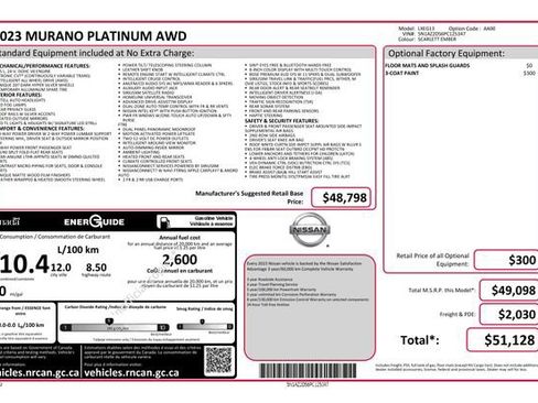 Used 2023 Nissan Murano Platinum image 6