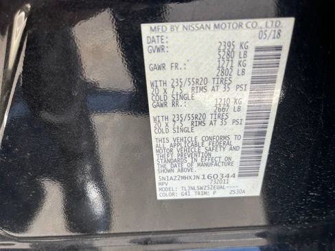 Certified 2018 Nissan Murano Platinum AWD/4WD image 9