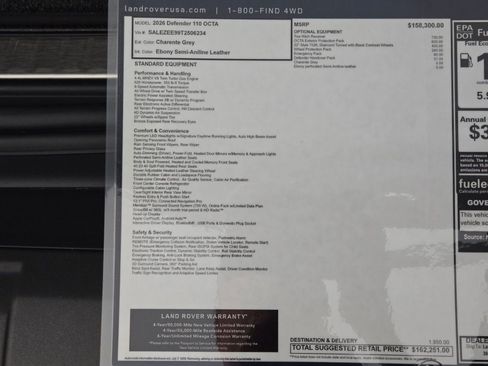 New 2026 Land Rover Defender 110 OCTA AWD/4WD image 35