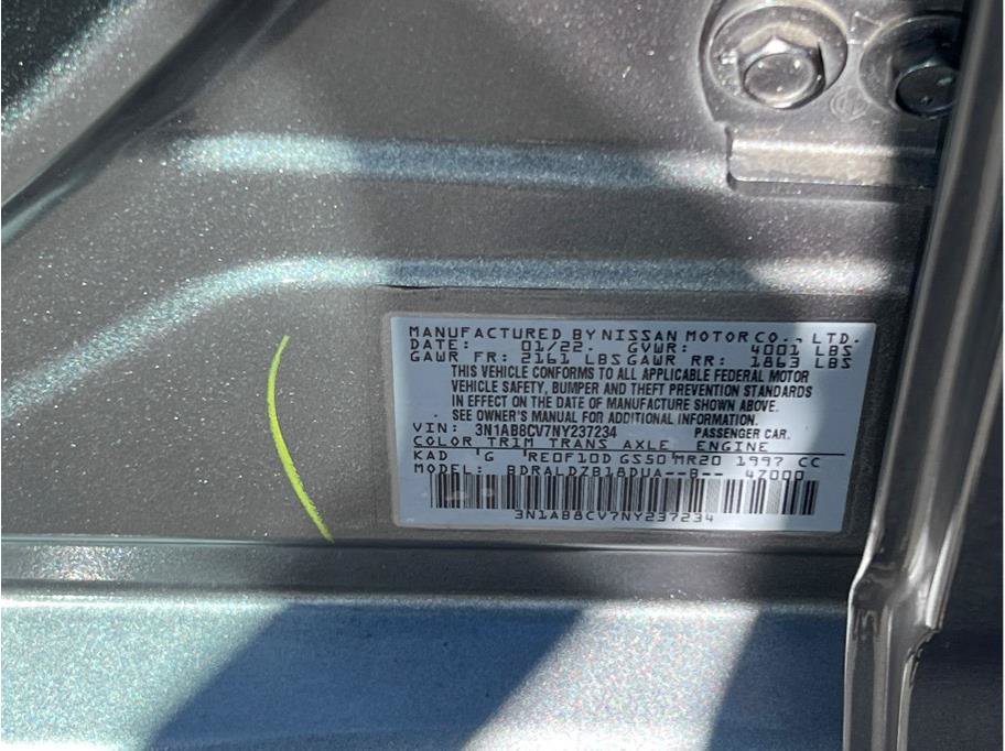 Used 2022 Nissan Sentra SV w/ All-Weather Package FWD image 21