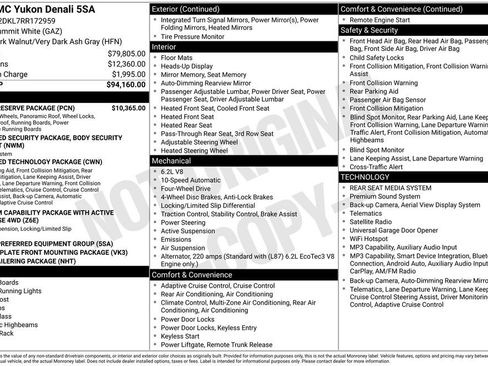 Used 2024 GMC Yukon Denali w/ Denali Reserve Package AWD/4WD image 4