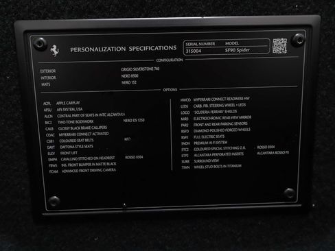 Certified 2025 Ferrari SF90 Spider AWD/4WD image 21