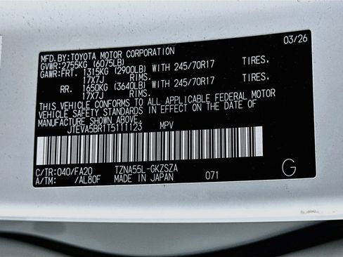Used 2026 Toyota 4Runner SR5 AWD/4WD image 12