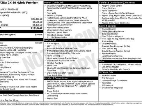 New 2026 MAZDA CX-50 2.5 Hybrid w/ Weather Package image 6