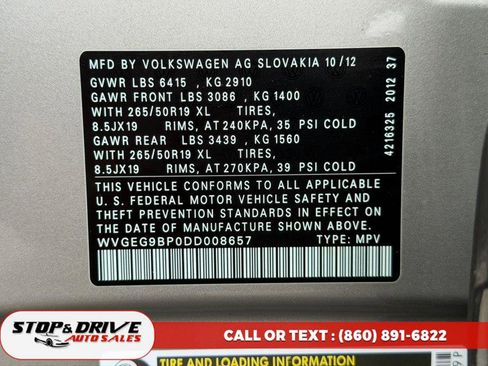 Used 2013 Volkswagen Touareg Hybrid AWD/4WD image 18