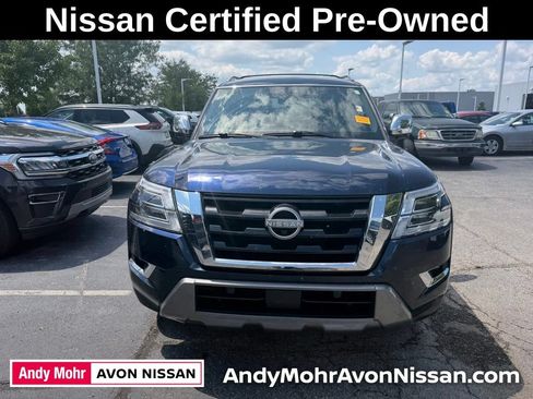 Certified 2023 Nissan Armada Platinum w/ Captain's Chairs Package AWD/4WD image 2
