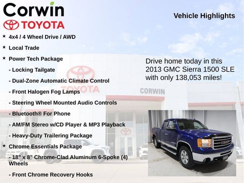 Used 2013 GMC Sierra 1500 SLE w/ Power Tech Package image 7